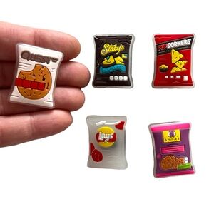 Healthy Snack shoe/croc charm 5 piece bundle NEW cute trending crocs